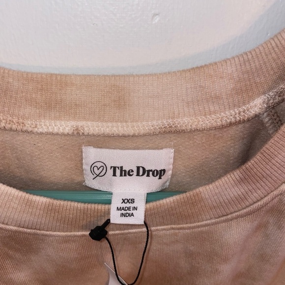 The Drop Women's Caroline Raglan Long-Sleeve Fleece Sweatshirt NWT Size XXS - Picture 10 of 11